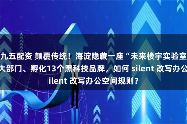 九五配资 颠覆传统！海淀隐藏一座“未来楼宇实验室”：自持6大部门、孵化13个黑科技品牌，如何 silent 改写办公空间规则？