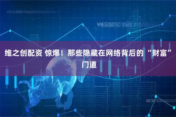 维之创配资 惊爆！那些隐藏在网络背后的 “财富” 门道